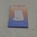 FUNTOUCH Rechargeable Travel Makeup Mirror with 72 Led Lights, Portable Lighted Beauty Mirror, 3 Color Lighting, Dimmable Touch Screen, Tabletop LED Folding Cosmetic Vanity Mirror (White)