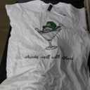 Leprechaun Martini Cocktail St Patrick's Day Womens T-Shirt, White, M