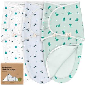Baby Swaddle Sleep Sacks with Zipper - 3-Pack Swaddles for Newborns 0-3 Months, Infant, Baby Girls, Boys, Soft & Durable Newborn Sleep Sack, Easy Diaper Change Swaddling Blanket (Space Quest) (One Size, Space Quest)