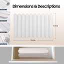 Stone Dish Drying Mat for Kitchen Counter, Quick Dry Stone Mat Kitchen for Dishes Bottles Cups, Large Foldable Diatomaceous Earth Dish Drying Mats Mat