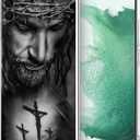 Compatible with Samsung Galaxy S21 Case, Jesus Soft TPU Fashion Cool Slim Shockproof Protective Phone Cases for Women Girls