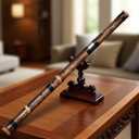 Shakuhachi 54cm Vertical Flute D Key Shakuhachi 5 Holes Bamboo Flute Woodwind Instrument (Classic)
