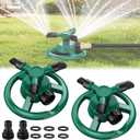 Sprinklers for Yard, Lawn & Garden Sprinkler Automatic 360 Rotating for Large Area Coverage, Grass Water Sprinkler for Water Fun-2PCS