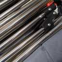 33 Inch Collapsible Travel Dog Crate for Medium Large Dogs, Portable Dog Crate 4-Door Foldable Soft Kennel with Durable Mesh Windows for Indoor & Outdoor Travel, with Storage Bag,Grey