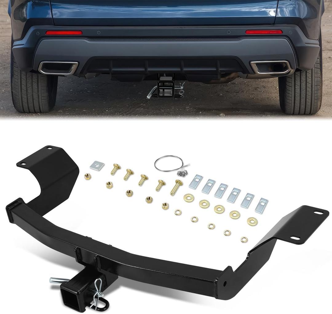 Class 3 Trailer Hitch 2 Inch Receiver Compatible with 2017-2023 Honda CRV, 3500 LBS Capacity, Glossy Black Powdercoated, Carbon Steel, 2017 2018 2019 2020 2021 2022 2023