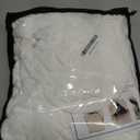 ZNSAYOTX Stretch Velvet Recliner Cover 4-Pieces, Thick Soft Recliner Chair Slipcover with Pocket, Non-Slip Elastic Bottom for Kids Pets, Luxury Plush Reclining Protector Comfy Washable (White)