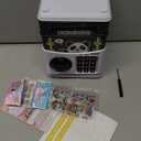 JUNEU Piggy Bank for Kids, Toys for 5 6 7 8 9 10 Year Old Kids Birthday Gifts, Electronic Kids Piggy Bank, Money Savings Box ATM Auto Scroll Cash Coin Bank, Cool Stuff for Girls Boys