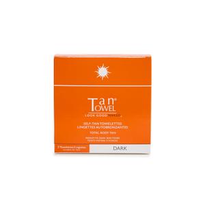 TanTowel Women's Full Body Tan Towelettes - 5 Pack, Dark, 0.5 Fl Oz (Pack of 5)