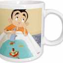 3dRose Kikeo with a Whale Toy is Sad Ceramic Mug, 11-Ounce