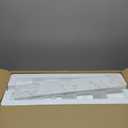 21 in. W x 4 in. H Engineered Stone Sidesplash for Bathroom Vanity Sink Top in Calaeatta Pearl