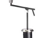 Cuisinart Perfect Position Propane Patio Heater, 38,200 BTU Powerful Directional Stainless Steel Outdoor Heater with Hidden Tank and Drink Table, Swivel Arm and Reflective Heat Shield