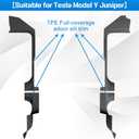 4PCS Front & Rear Door Entry Threshold Strip Protector Door Sill Protective Cover for Tesla Model Y Juniper 2025 2026 Accessories Anti-dust Pads Protector Cover.