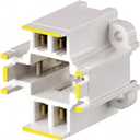Leviton 26725-414 GX24q-4 Base, 42W 4-Pin, 10mm Compact Fluorescent Lampholder, Vertical, Bottom Screw-Down, Yellow Color Code, Quick-Connect 18AWG , White