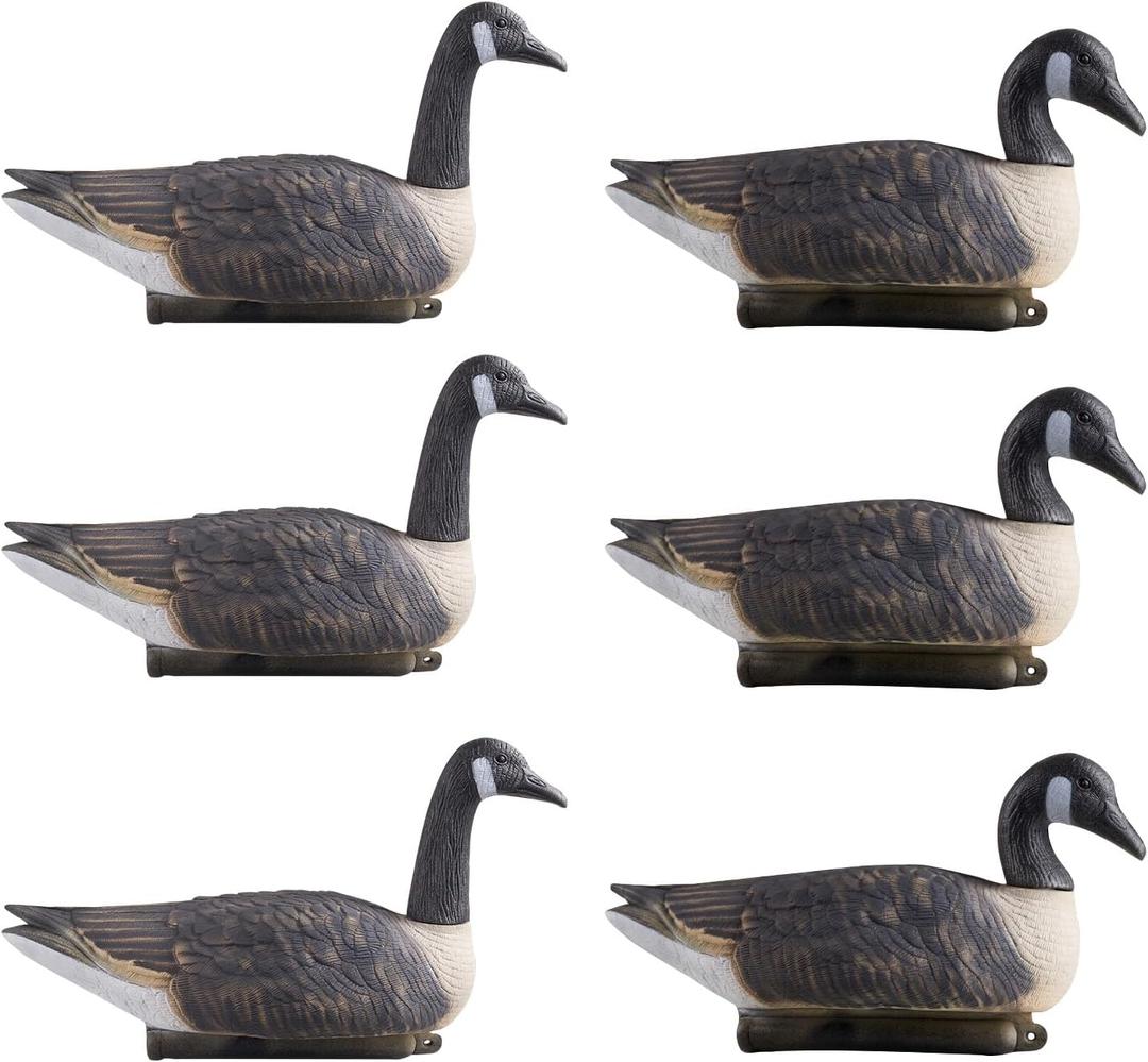 VEVOR Canada Goose Decoys, Outdoors Goose Decoy for Waterfowl Hunting, Durable Plastic Floaters with Ultra Realistic Paint, for Pool, Pond, Lake, Garden Yard Decoration, Easy to Carry and Use, 5-Pack