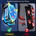 VANMASS 85+LBS Strongest Suction & Military-Grade Ultimate Car Phone MountPatent & Safety Certs Cell Phone Holder Truck Desk Mount for Dashboard Windshield Vent for iPhone 17 Pro Max 16 15 Samsung (Black)