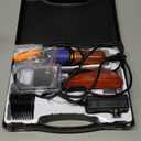 Carpet Trimmer with Shearing Guide, Electric Speed Adjustable Rug Tufting Carver Clippers, Electric Rug Shears Carpet Carving Tool for Handmade Rug Clean and Tufted Rug(with Stand Base and 2 Blades)