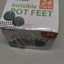 24 Pack Invisible Pot Feet with Enhanced Non-Slip Surface Grip Plant Pots and Flowers, Solid Rubber Pots Risers, Pot Lifters for Indoor or Outdoor Planters