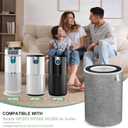 2Pack HP201 HP202 Replacement Filter, Compatible with Shark HP200 Series &HC502 Air Purifier MAX,HP200 Series HP202 HP201 &HP232 Filter Cleans Up to 99.98% Particles #HE2FKBAS,HE2FKBASMB