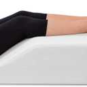 Ebung Memory Foam Leg Elevation Pillow - Support Pillow to Raise Feet for Better Elevation, Circulation, Leg Swelling, or Sciatica - Wedge Design for Comfort and Recovery