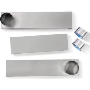 Dryer Vent Periscope Kit - Stainless Steel Telescoping Duct 25"-55" | Slim Flat Design for Tight Spaces | Universal 4" Fit for Whirlpool/LG/Samsung | Includes 2 Leak-Proof Foil Tapes (OEM Replacement)