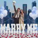 imprsv Marry Me Light up Letters, 2FT Will You Marry Me Sign for Wedding Engagement Proposal Decor, Marquee Letters for Romantic Married Anniversary Party Decorations