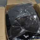 VEVOR 50 Pcs Flat-Front Chair Covers Polyester Spandex Stretch Slipcovers for Wedding Party Dining Banquet, Black