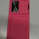 SSLOTSCASE for Samsung Galaxy S25 Ultra Case with Wallet & Camera Stand & Sliding Lens Cover & Kickstand & Credit Card Holder, Rugged Phone Case Cover for Galaxy S25 Ultra 6.9'', Pink