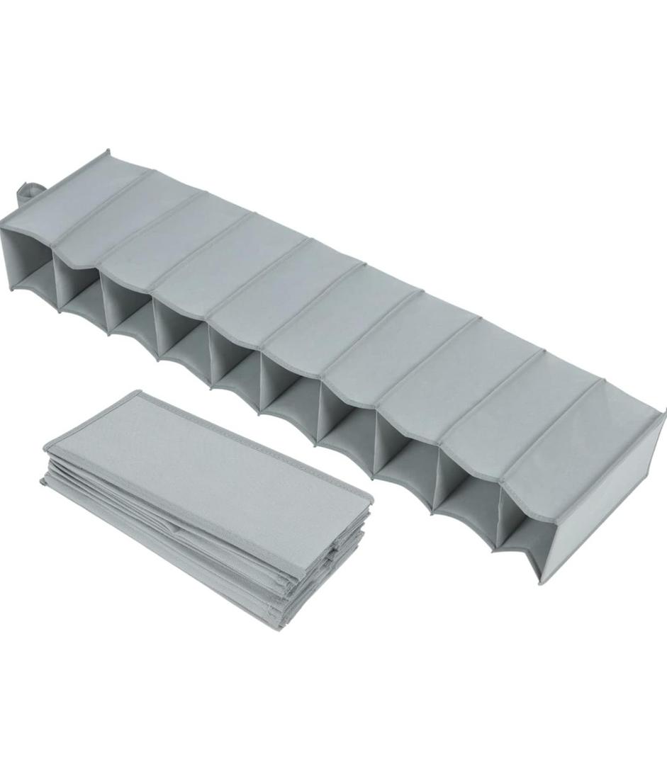 PRETYZOOM Non-woven Closet Storage Container Ten-layer Hanging Bag Dormitory Storage