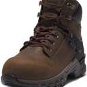 Timberland PRO womens Hypercharge 6 Inch Composite Safety Toe Waterproof Industrial Work Boot (8 Wide, Brown/Purple-2024 New)