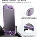 Protective Case Compatible with Nintenndo Switch 2,Hard Protector Cover Accessories for Switch 2, for NSwitch 2 CoverIncludes Purple Case, 2 *Screen Tempered Film, Port Dust Plug, Joystick Cap