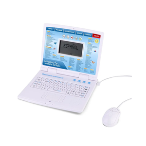 LESHITIAN Educational and Bilingual Laptop Spanish/English, 130 Learning Modes, Laptop for Kids Ages 3+