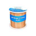 24 Gauge Solid Soft Copper Wire (850Ft, 16OZ) for Electroculture Gardening Plants, Bare Pure Copper Wire Jewelry Making Craft