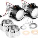 Nilight 2.5" LHD H1 Bi-xenon HID Projector Lens Low High Beams with Shrouds For H4 H7 H11 9005 9006 9007 H13 Headlight