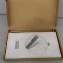 NearMoon Paper Towel Holder Countertop, Sturdy Metal Paper Towel Stand Dispenser with Marble Base, Standard or Jumbo-Sized for Kitchen Counter, Farmhouse, Living Room, Chrome Finish