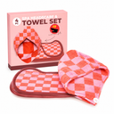 2 x 4 Pcs Spa Headscarf Towel Set