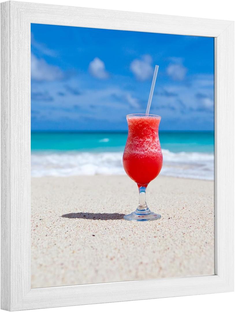 18x27 Frame Rustic White, Distressed 27x18 Picture Frame, Art Pic Hanging Poster Frame, 18 by 27 Gallery Family Concert Portrait Wall Photo Frame Anniversary/Birthday/Wedding/Thank you/Christmas Gift