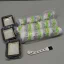 3 Pack Multi-Surface Pet Brush Rolls 2788 and Vacuum Filters 1866 Compatible with Bissell CrossWave Max 2554 2554A 2590 2593 2596, for HydroSteam 35151 3515 35152 3513 3518, Part 1618641&1608684