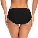 voenxe Women Seamless Hipster Underwear,No Show Ladies Panties Bikini,Full Coverage Breathable Briefs,Comfy,Invisible,5-Pack (M)