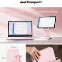 LISEN Pink Desk Accessories for iPad Office Supplies Desk Decor for Moms Women Mother Gifts for Him Tablet Stand Vanity Accessories Video Face Time Free Hands for ipad Switch Kindle