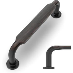 Amerdeco 15 Pack Oil Rubbed Bronze Cabinet Pulls 3-3/4 Inch(96mm) Hole Centers Kitchen Cabinet Handles Solid Zinc Alloy Cabinet Hardware Drawer Pulls ZH0051