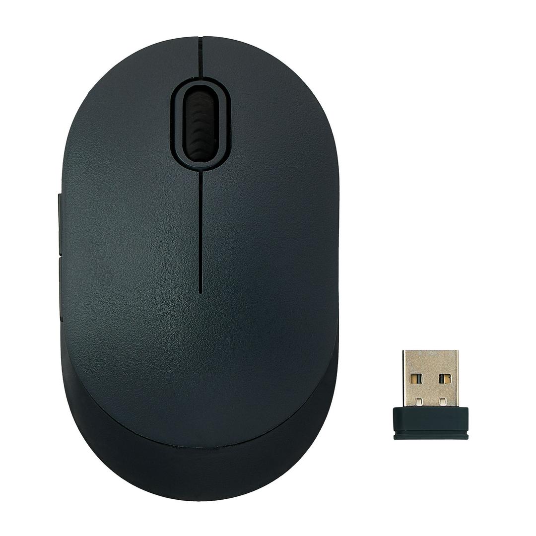 onn Wireless 5-button Mouse, 1600 DPI, 2.4 GHz USB-A Dongle, Gray