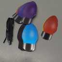 Outus Reflective Automotive Light Bulb Magnets and Decals for Car Decorations, 10 Festive Colors (30 Pieces)