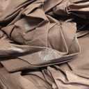 LTC LINENS 8-Pack Rectangular Tablecloths 90 in x 132 in with Rounded Corners - Chocolate Table Cloths for 6 ft Rectangle Tables Floor Length - Polyester Fabric Cloth Table Covers for Wedding, Party