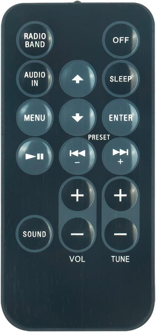 RMT-CCS15ip Replace Remote Control Compatible with Sony ICFCS15IP ICFDS15IPN ICF-CS15IP ICF-DS15IPN