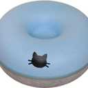 Pet Bed Round Felt cat Bed Tunnel, 19.69-inch Diameter, Comfortable and Durable Removable and Washable, Gray (23.62inch, Blue)