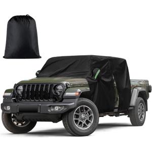 Car Cab Cover for Jeep Gladiator 2020-2025, Migaven Waterproof Cover with Driver Door Zipper Windproof Straps All Weather Snow Rain UV Protection