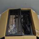 DAMEING Vanity Desk Without Mirror, Makeup Vanity Table with Fabric Drawers and Hook, Simple Home Office Computer Desk with Power Outlet, Compact Makeup Desk for Girls Bedroom and Small Space, Brown