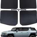 Sunroof Sunshade for Hummer EV 2024-2026 Accessories Upgraded Car Roof Cover Foldable Roof Sun Shade UV Reflector Glare HeatShield Sun Visor Blocker Moonroof Shield Cover Privacy Protector (Black1)