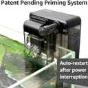 NICREW Slim Aquarium Filter, Quiet Fish Tank HOB Filters for up to 5 Gallon Aquariums, Adjustable Flow, 42 GPH, 3W