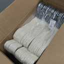 BAGAIL Kids Velvet Hangers 11 Inches Children's Clothes Hangers Non-Slip Baby Hangers for Infant/Toddler (Ivory,50pack)